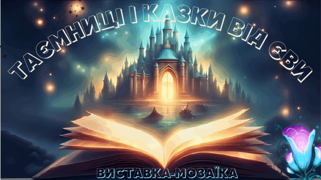 Титульний слайд виставки-мозаїки "Таємниці і казки від Єви" 