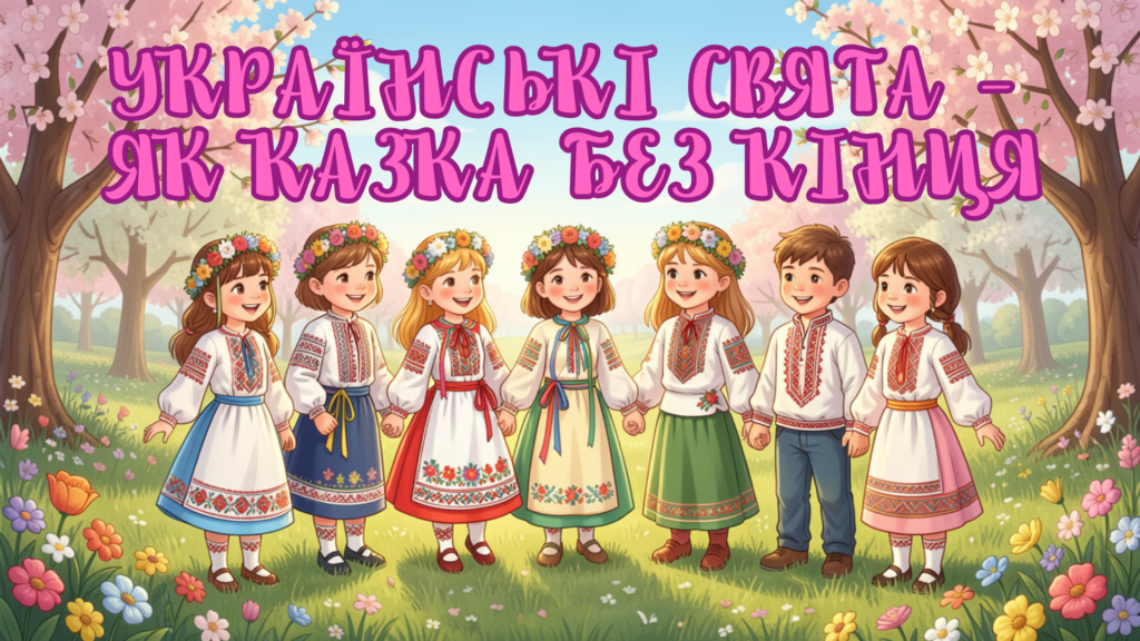 Стопкадр відео, присвяченого весняним традиціям та святам українців