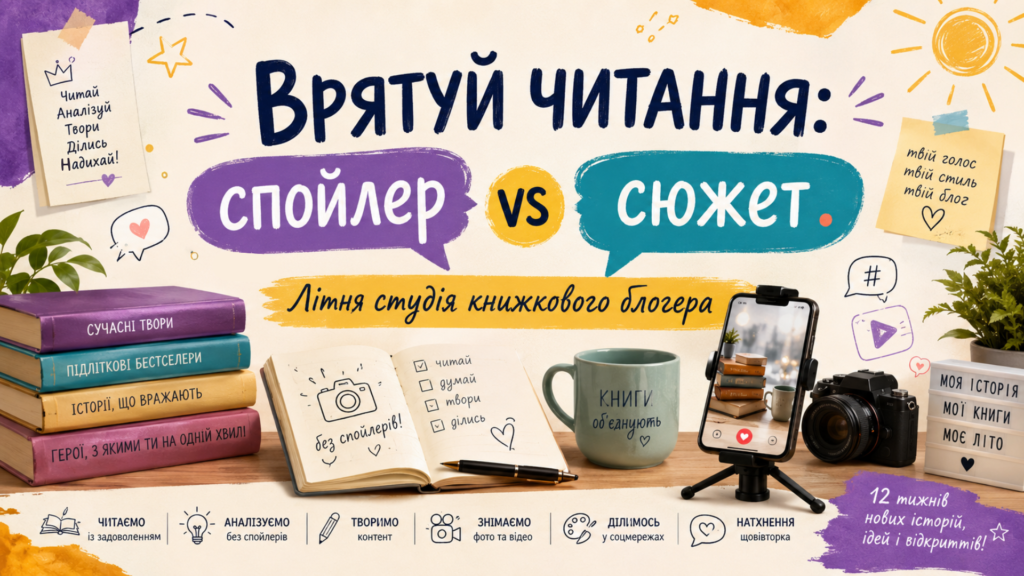 Постер Програми літніх читань для учнів 5-9 класів