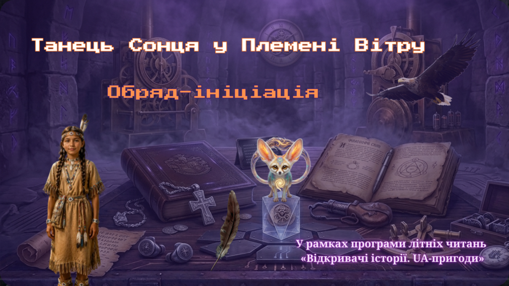 Обкладинка медіа-іграшки "Танець Сонця у Племені Вітру" до літньої програми "Відкривачі історії: UA-пригоди"