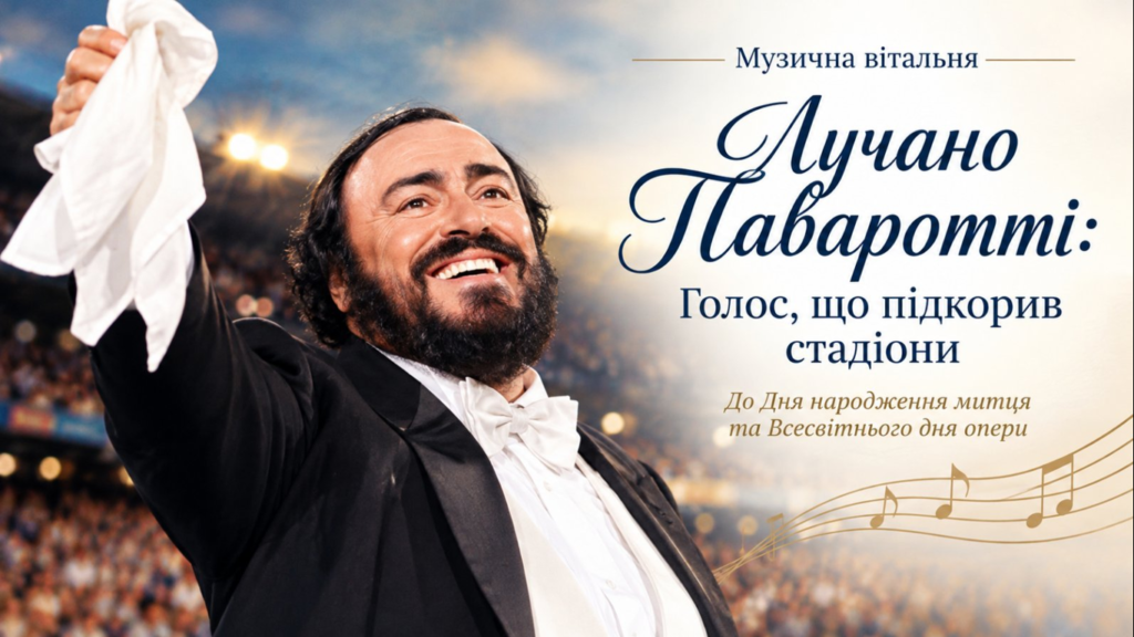Постер з фото Лучано Паваротті